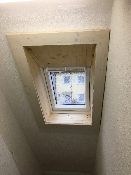 Dachfenster Holzverblendung aus Fichte